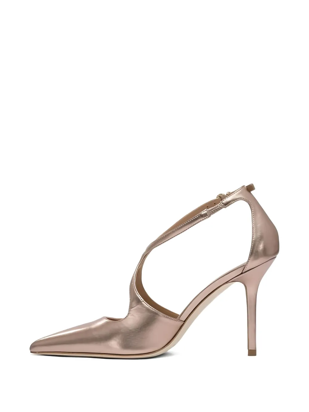 Lella Baldi 100mm Ankle-strap Pointed-toe Pumps
