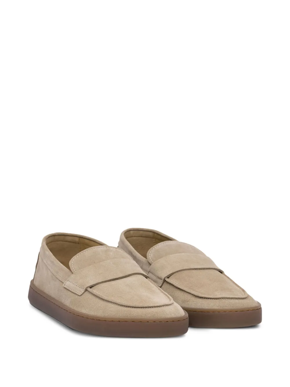 Henderson Baracco Suède loafers Beige