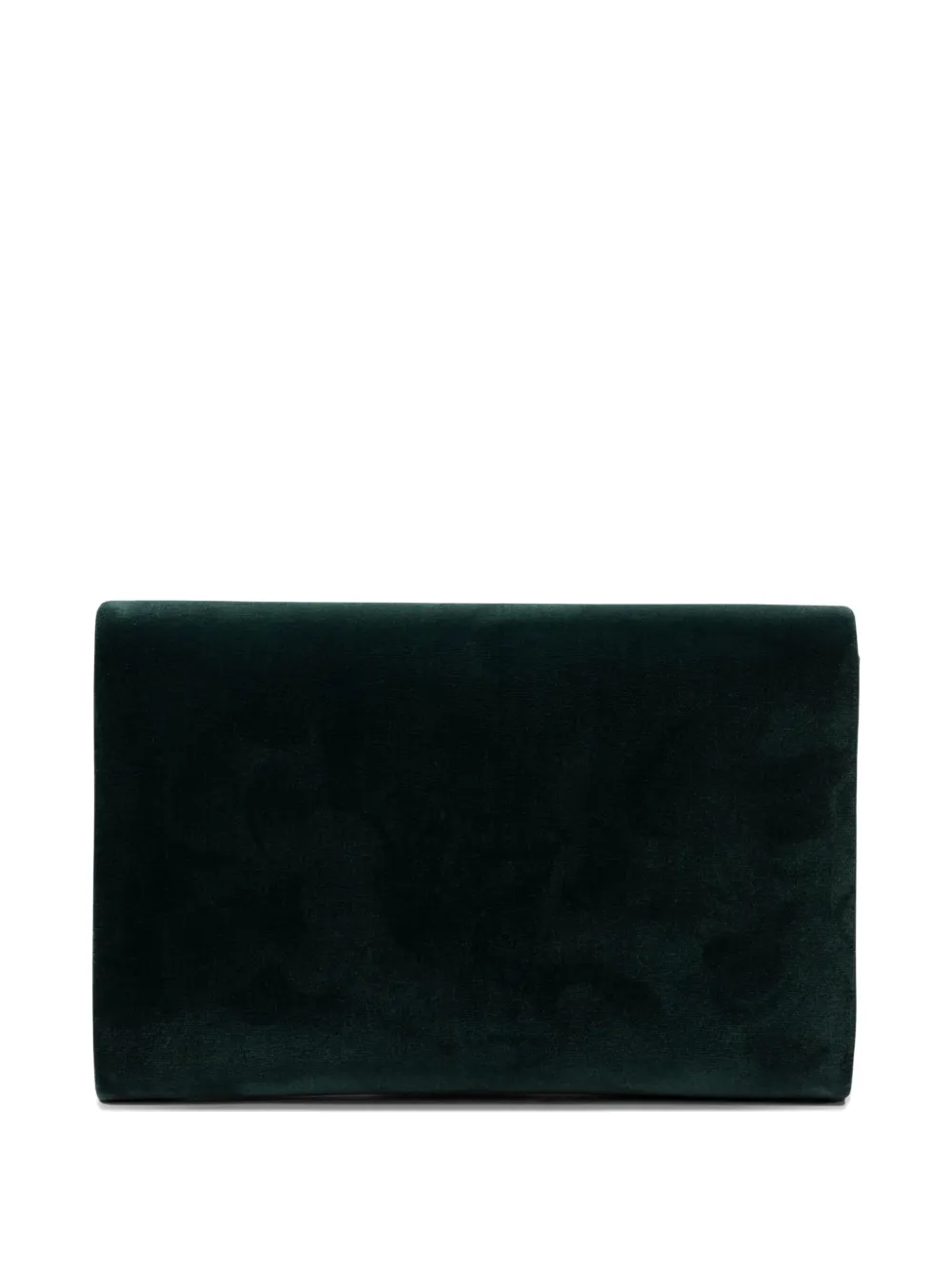 Amato Daniele Embellished-clasp Velvet Clutch Bag In Green