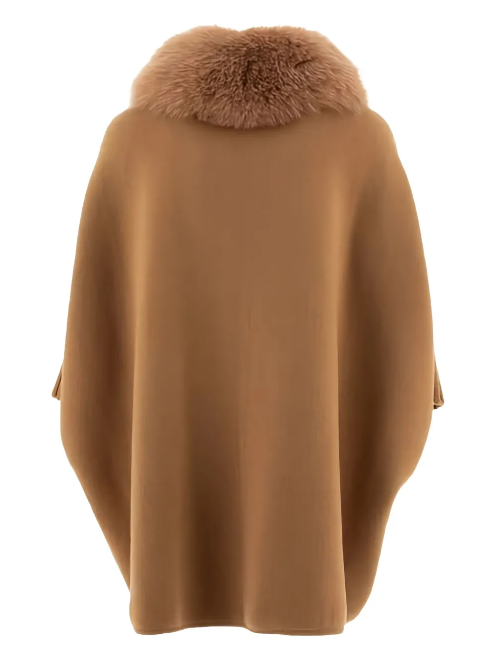 GIOVI fur-collar coat Bruin