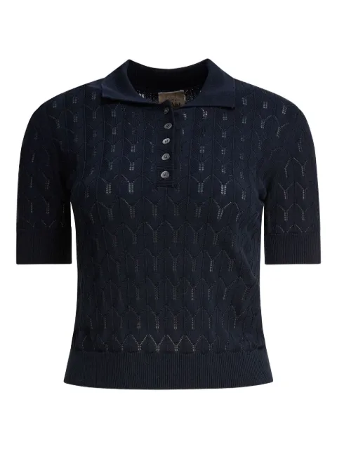 RAKKI knitted polo top