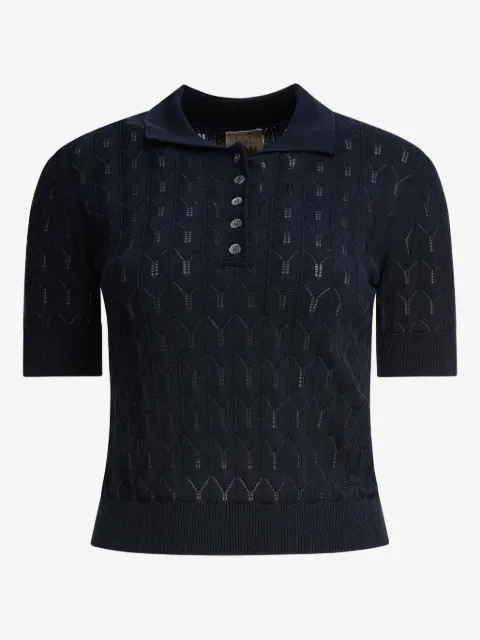 RAKKI knitted polo top
