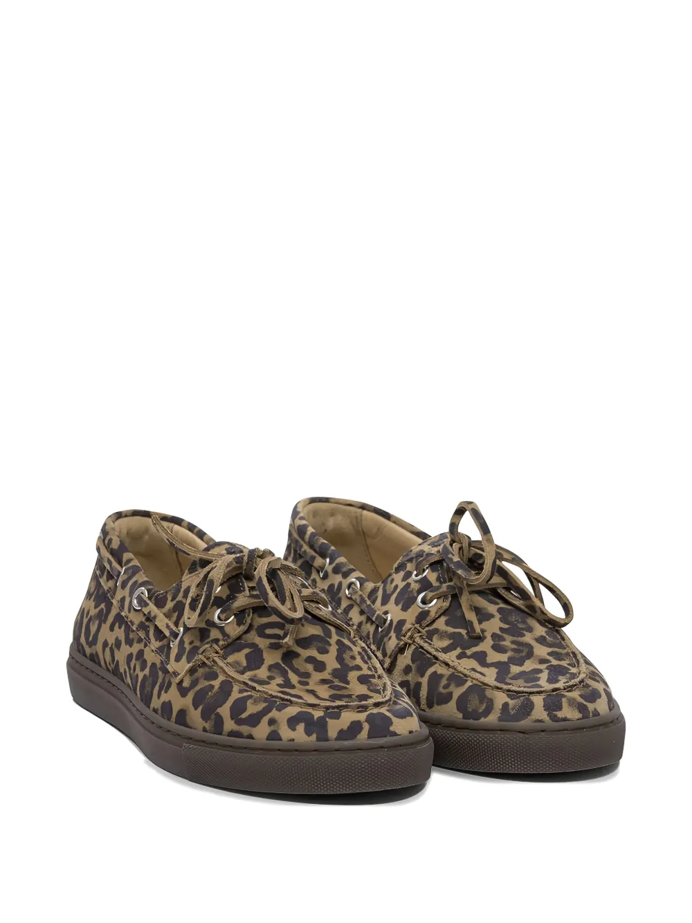 Copenhagen leopard-print loafers Brown