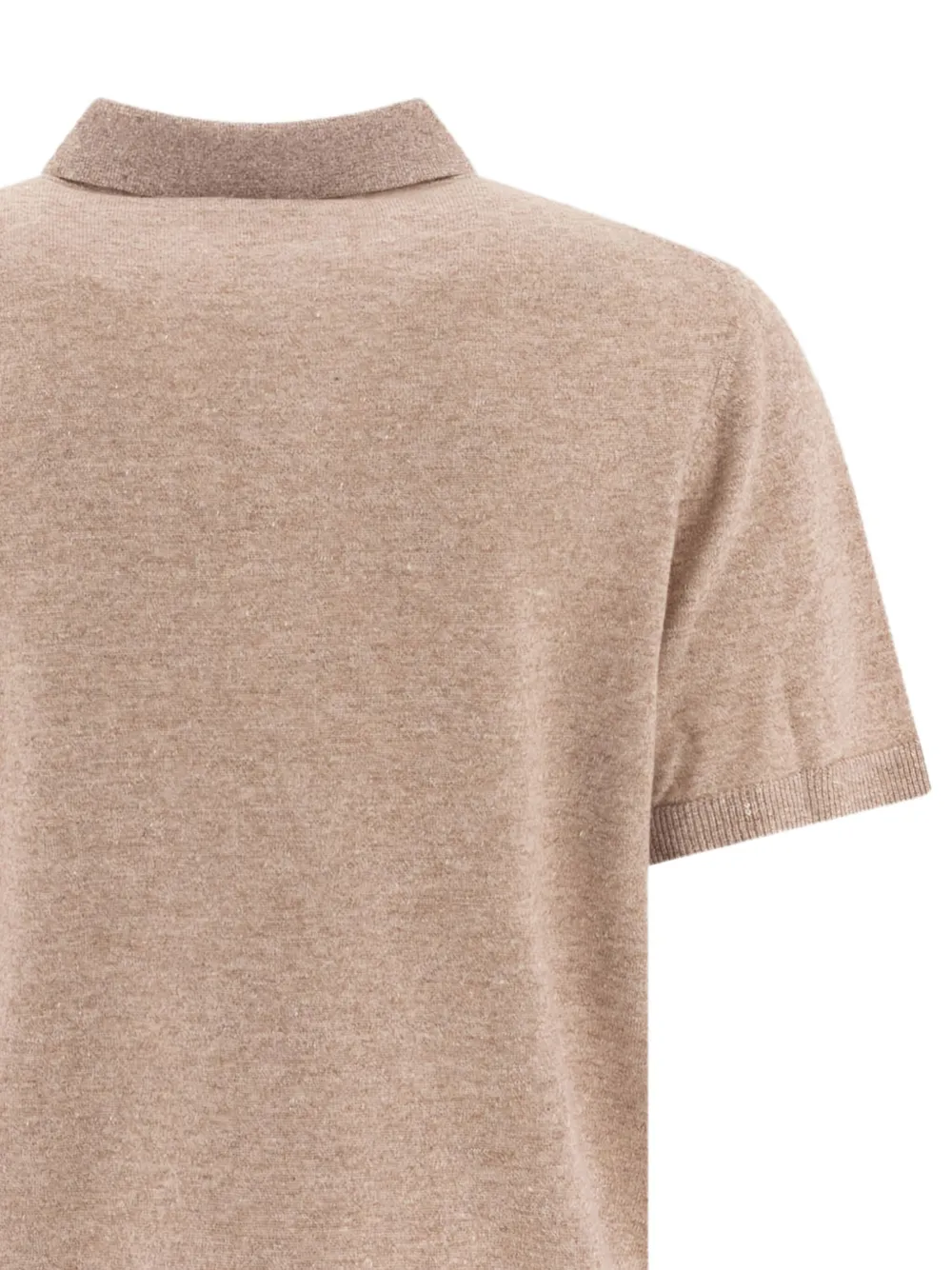 Vince Poloshirt met zak en korte mouwen Beige