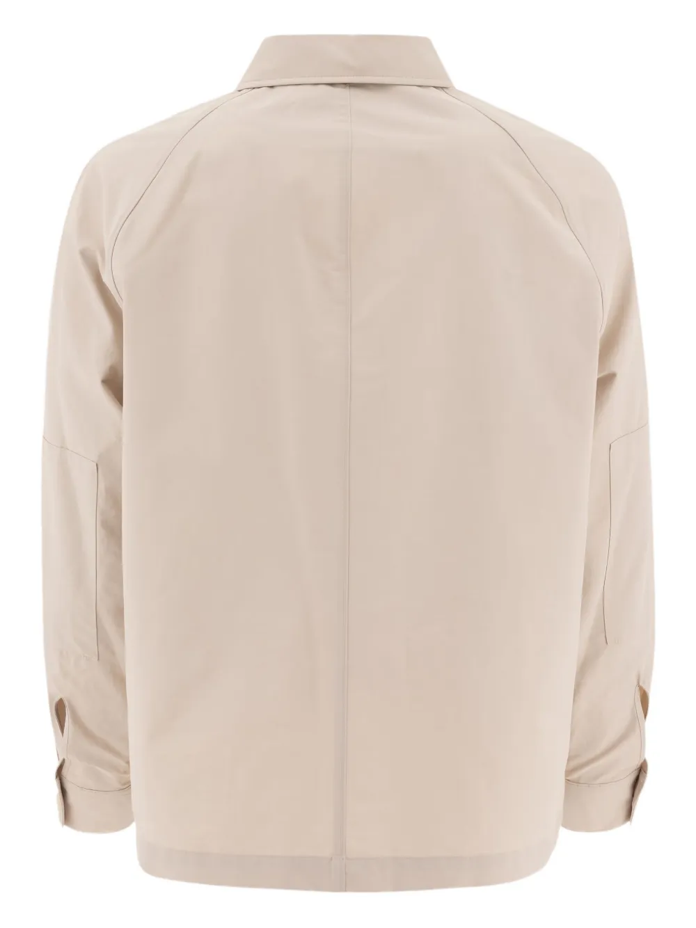 Vince button-front patch-pocket shirt jacket Beige