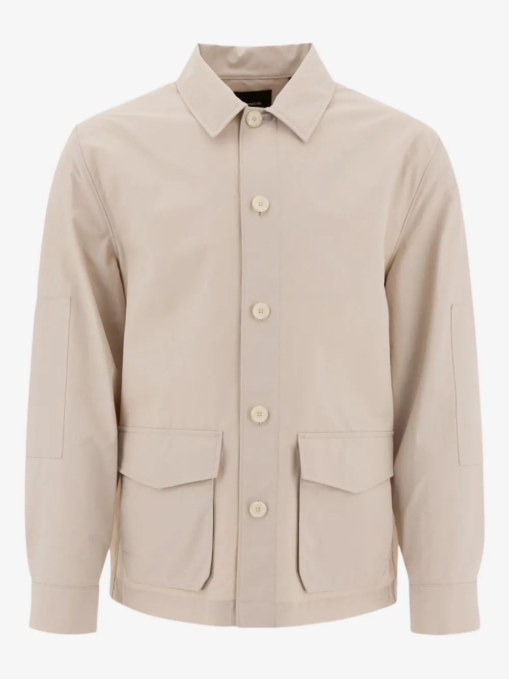 Vince button-front patch-pocket shirt jacket | Neutrals | Image 1