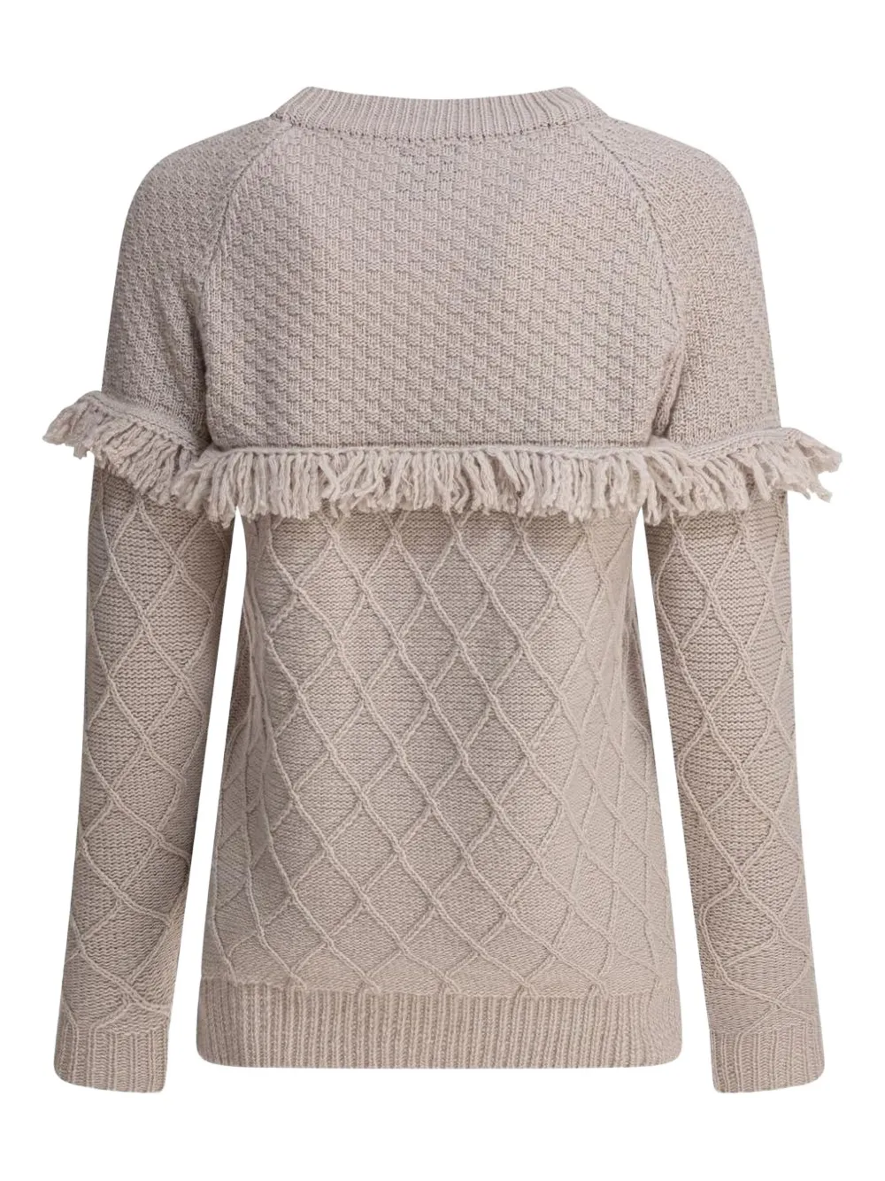 RAKKI cable-knit fringe sweater | Knitted Sweaters | Image 2