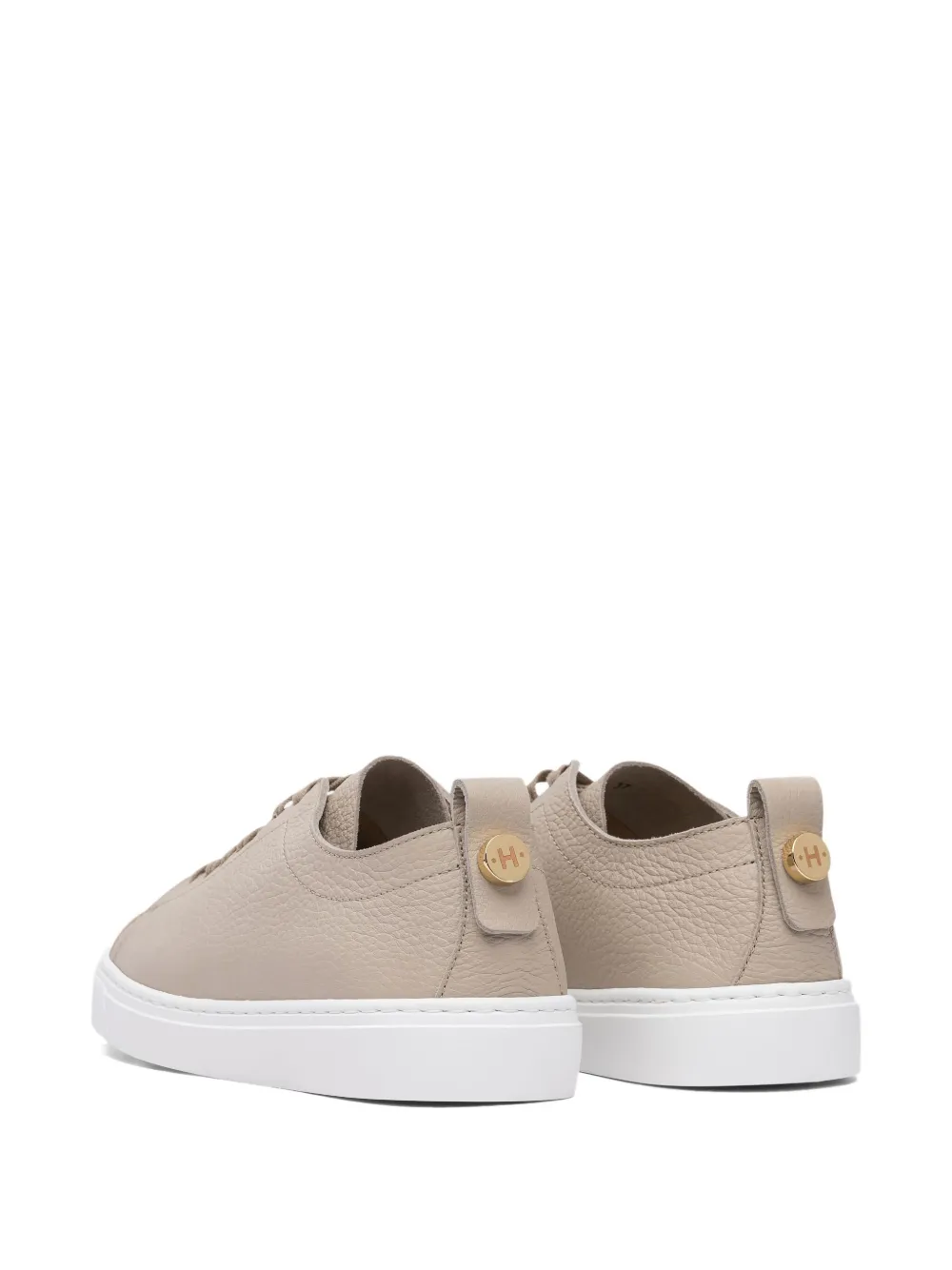 Henderson Baracco leather lace-up sneakers Neutrals