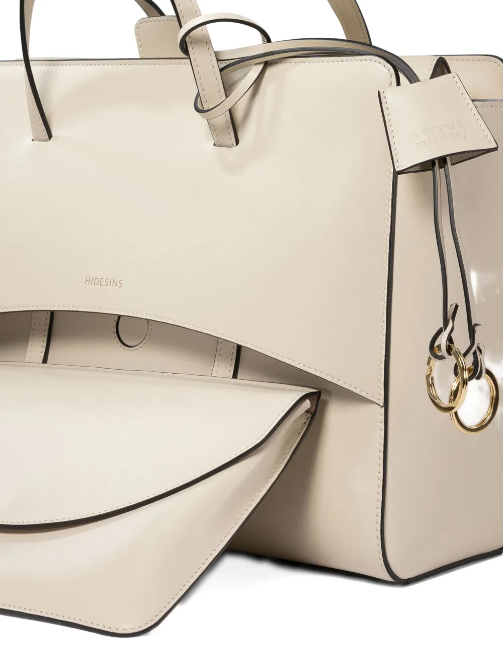 HIDESINS Shopper met klepzak Beige