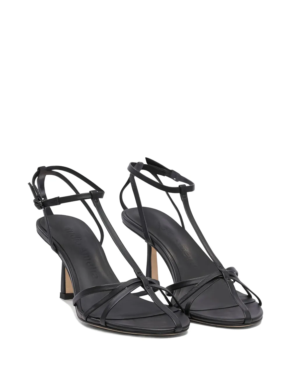 Studio Amelia 70 mm Aviary leren sandalen Zwart