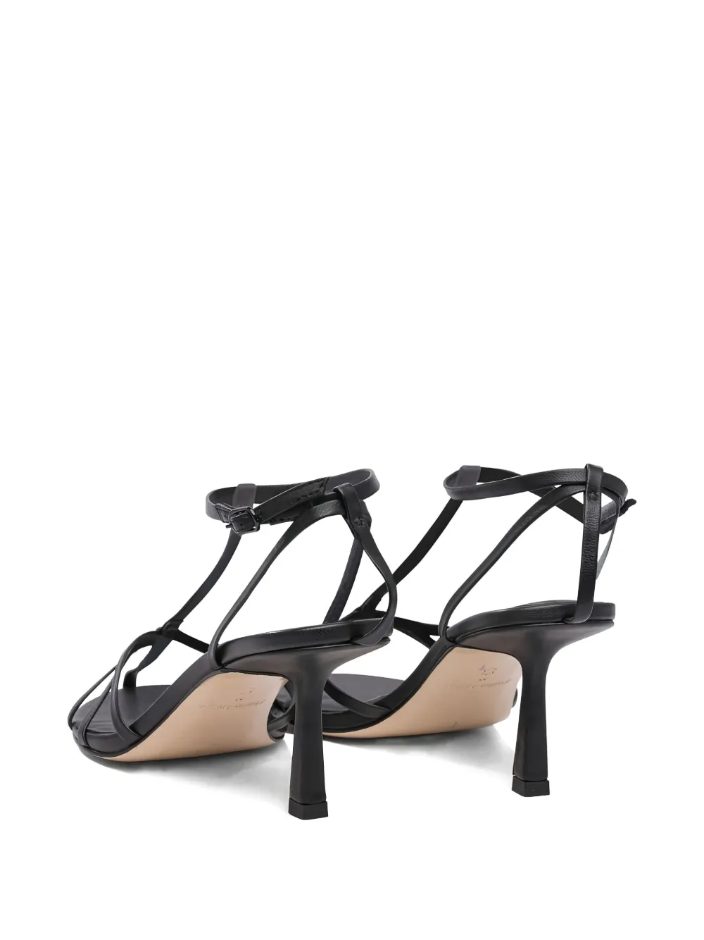 Studio Amelia 70 mm Aviary leren sandalen Zwart