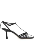 Studio Amelia 70mm Aviary leather sandals - Black