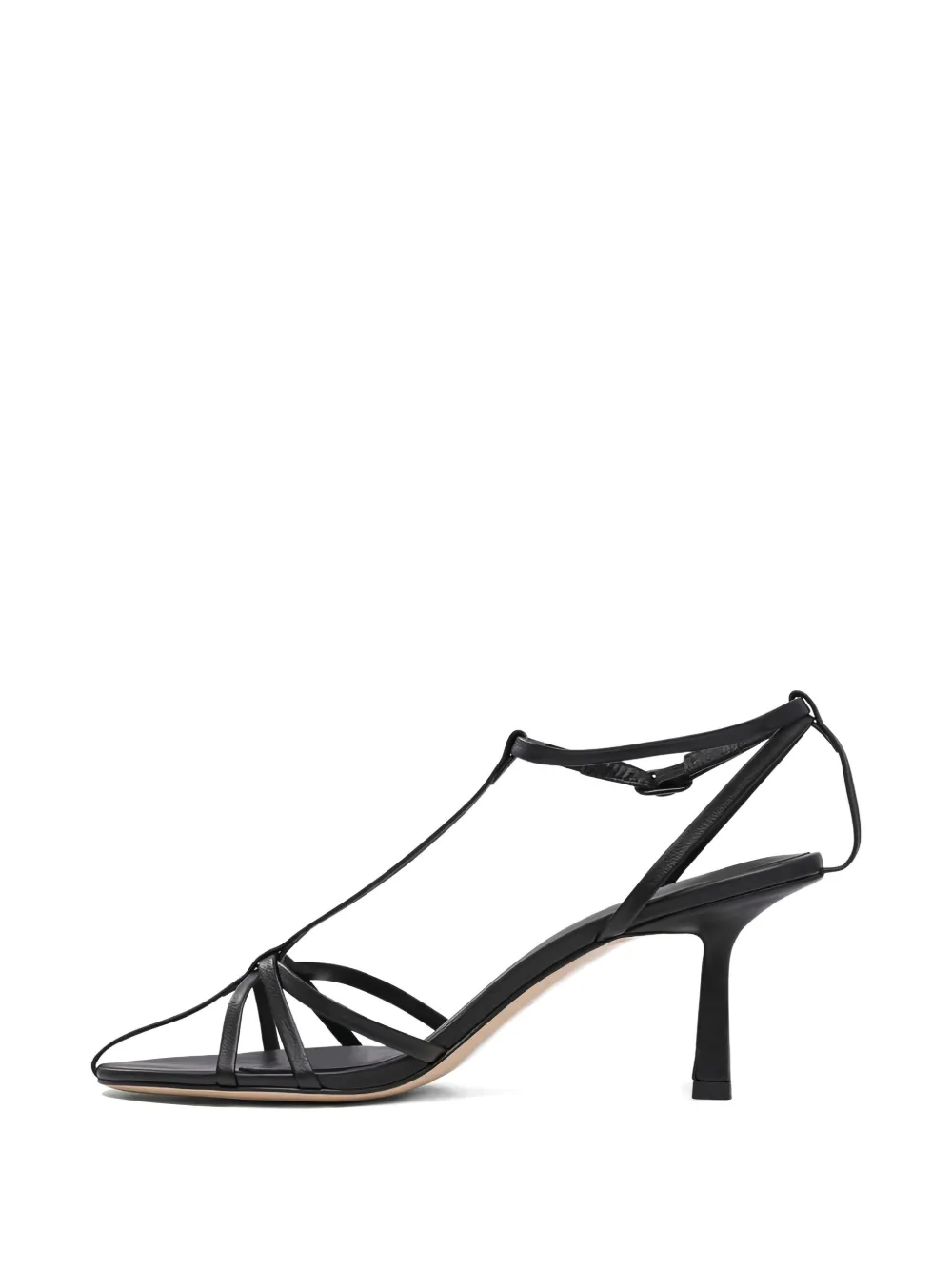 Studio Amelia 70 mm Aviary leren sandalen Zwart