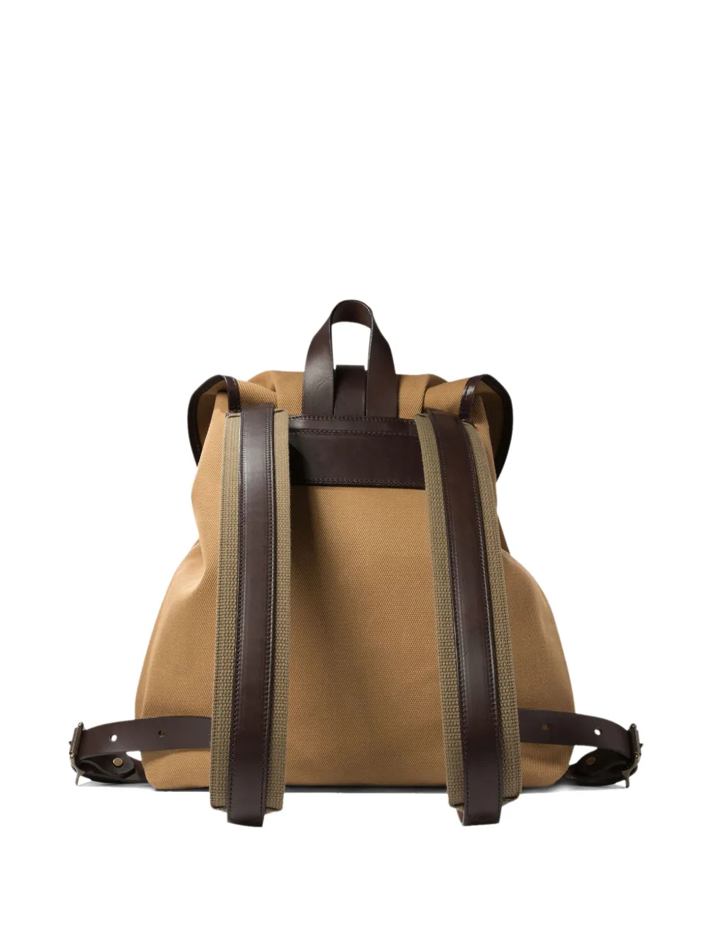 Filson Medium rugzak met leren afwerking Beige