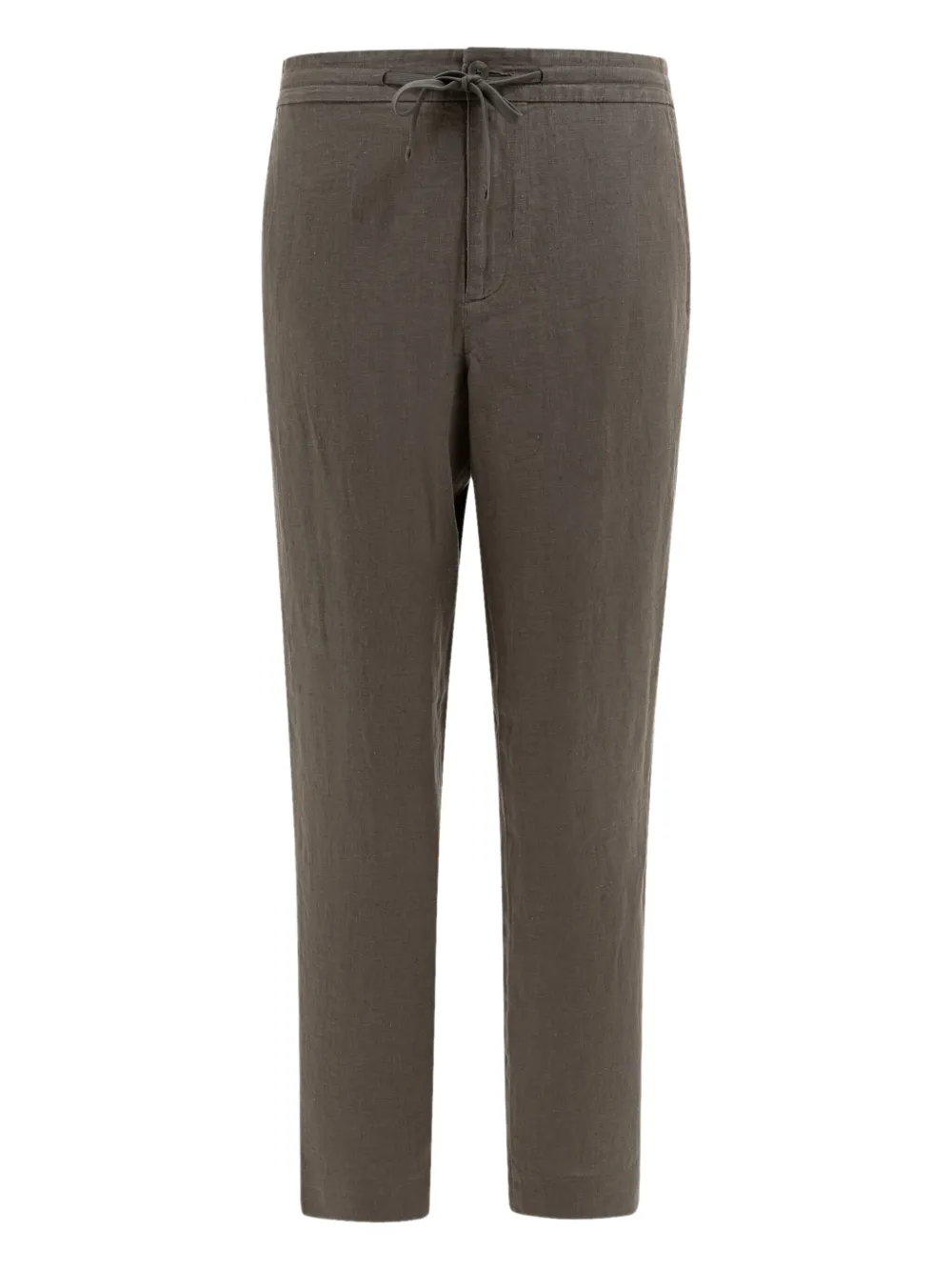 Vince drawstring-waistband hemp trousers Groen