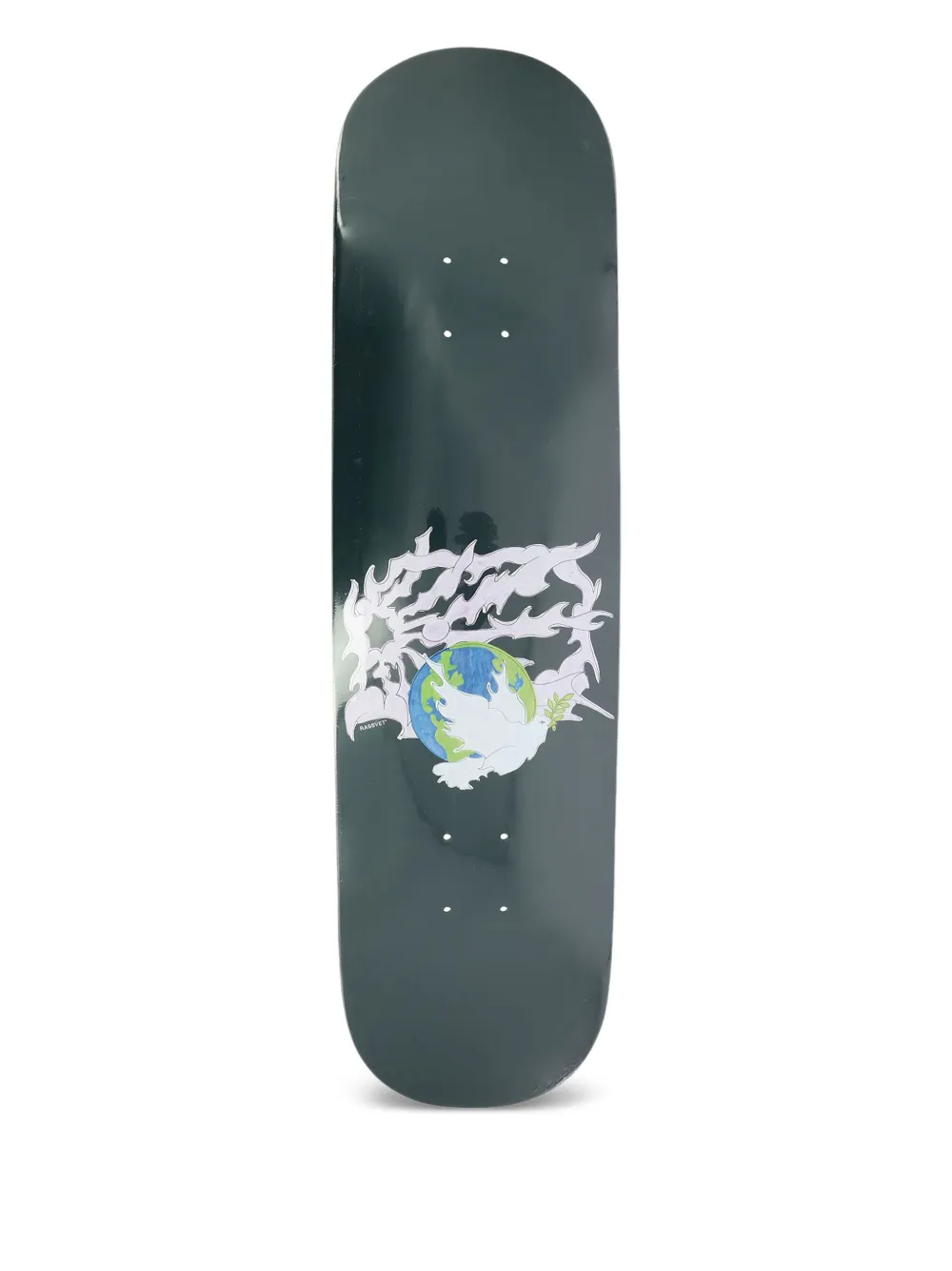 Rassvet Graphic-print Skateboard In Gray