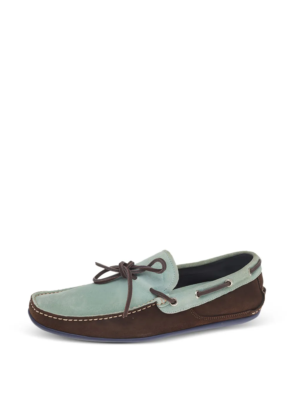 Ferragamo Pre-Owned chaussures bateau en daim bicolore | Image 2