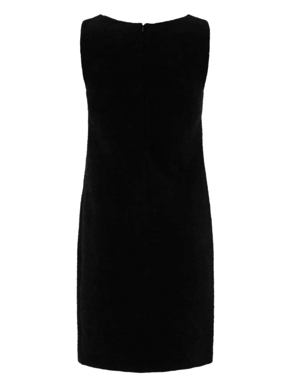 Loulou Bouclette tweed mouwloze jurk - Zwart