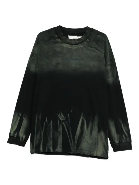 Feng Chen Wang dip-dye long-sleeved sweatshirt