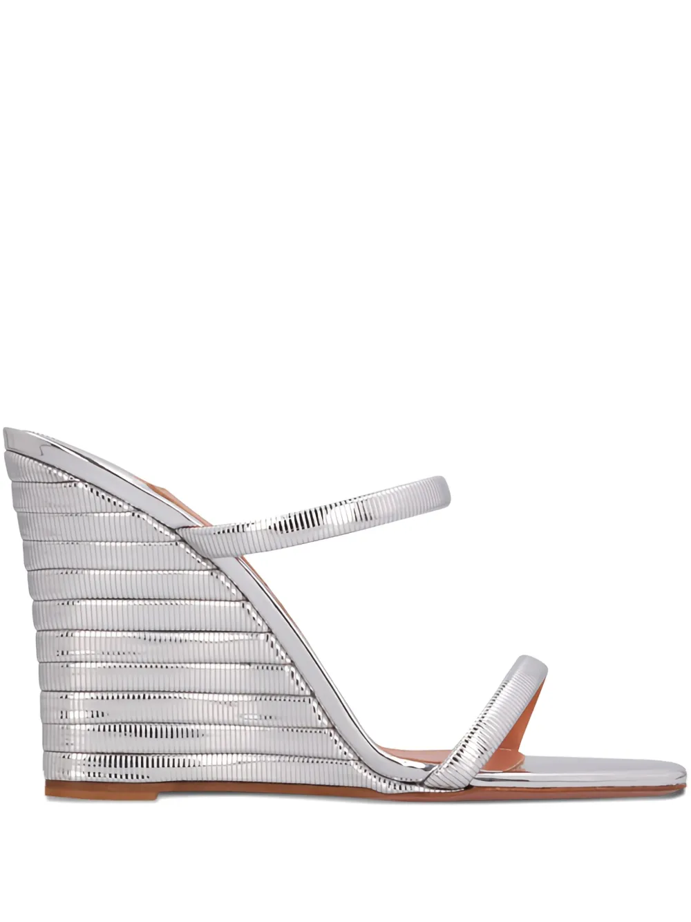 Aquazzura 95mm Riviera wedge sandals | Grey | Image 1