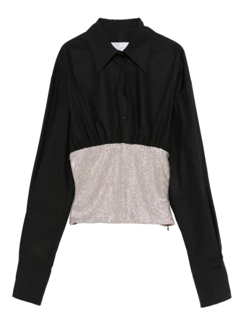 Giuseppe Di Morabito crystal-embellished long-sleeves shirt