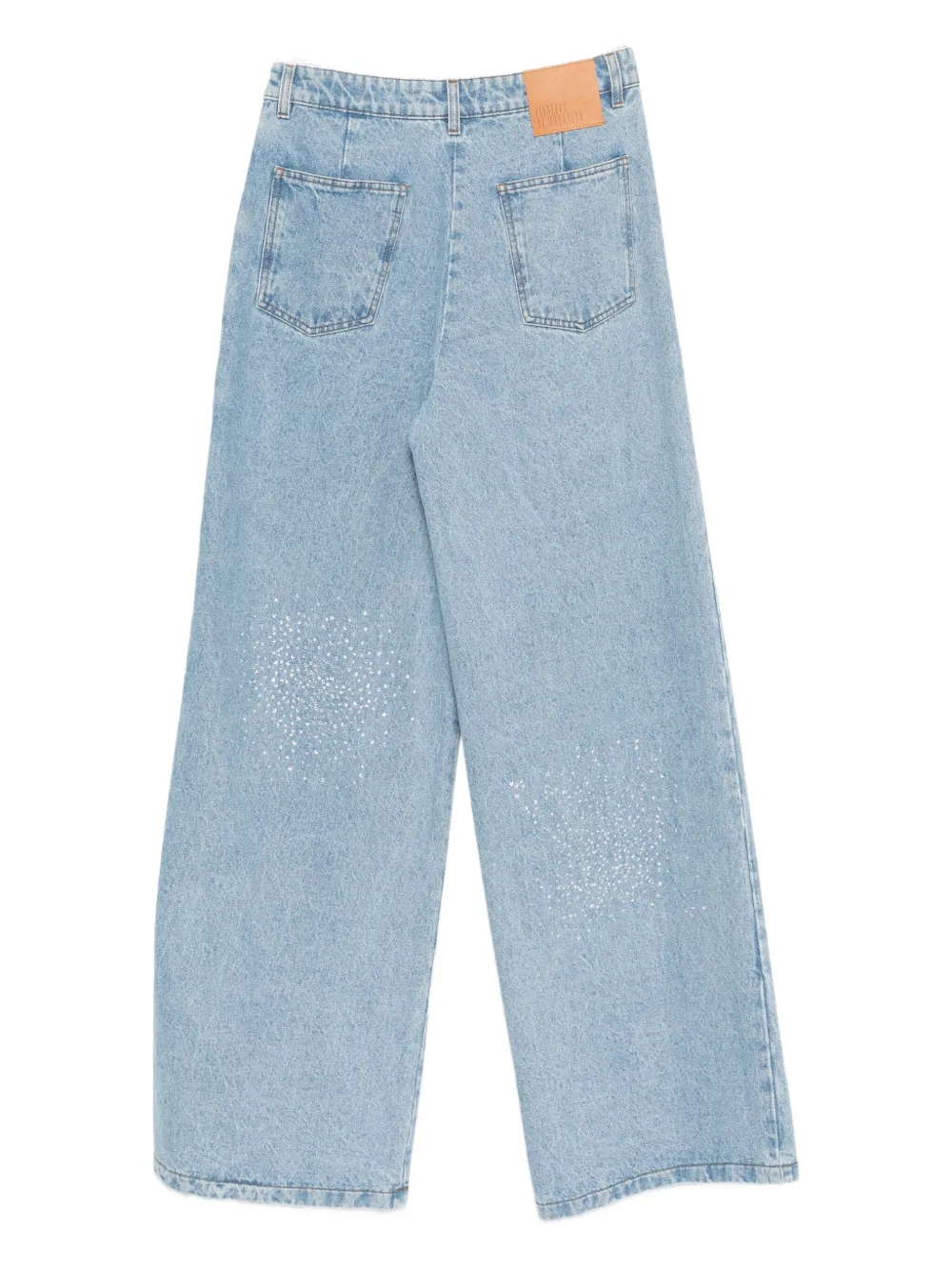 Giuseppe Di Morabito embellished diagonal-panel jeans - Blauw