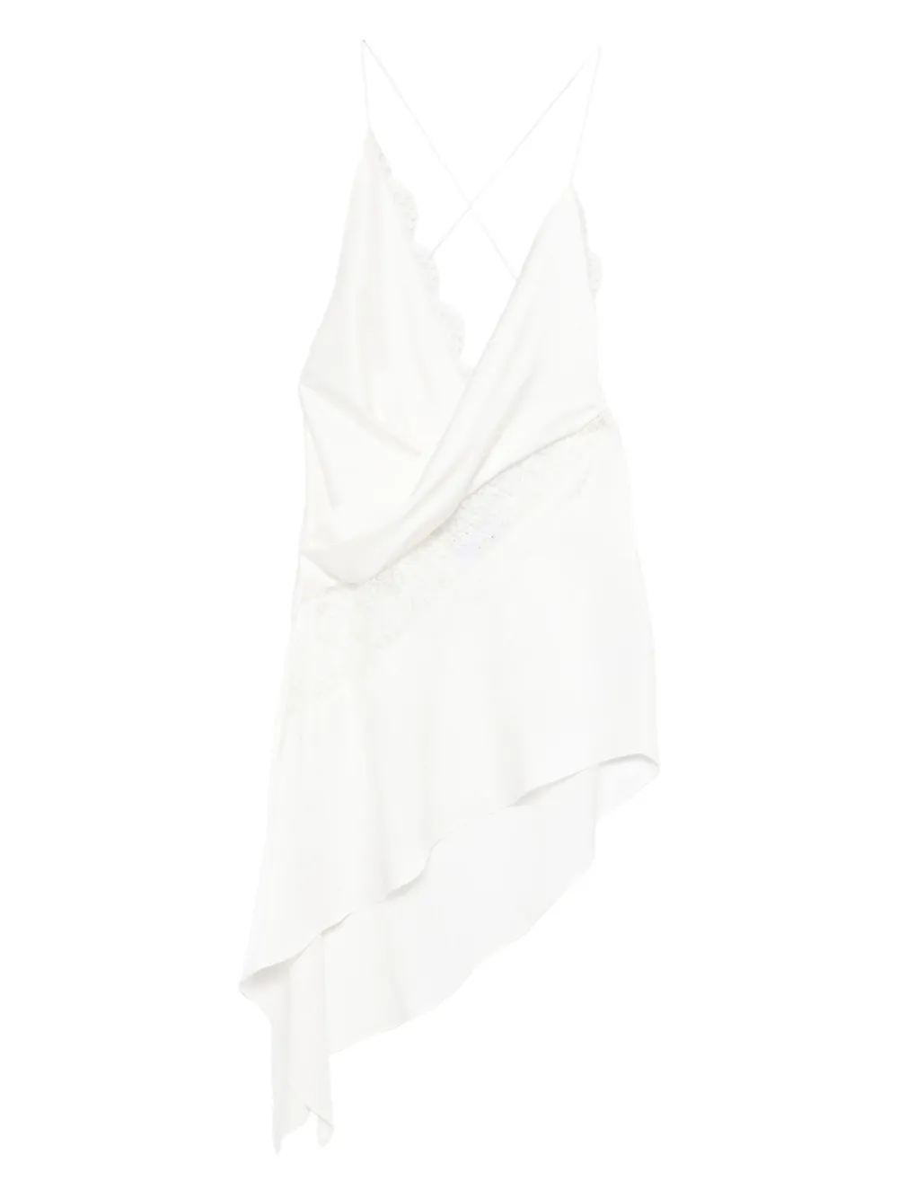 Alex Perry vestido de encaje con diseño asimétrico | blanco | Image 1