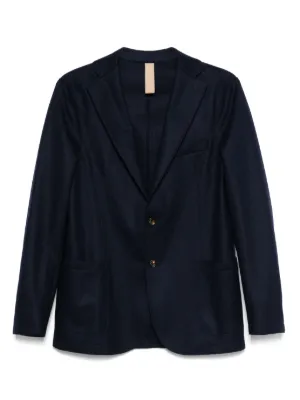 テーラードジャケット ELEVENTY NAVY BLUE COTTON BLAZER Eleventy Navy Cotton Blend Blazer Jacket - Blue | Editorialist