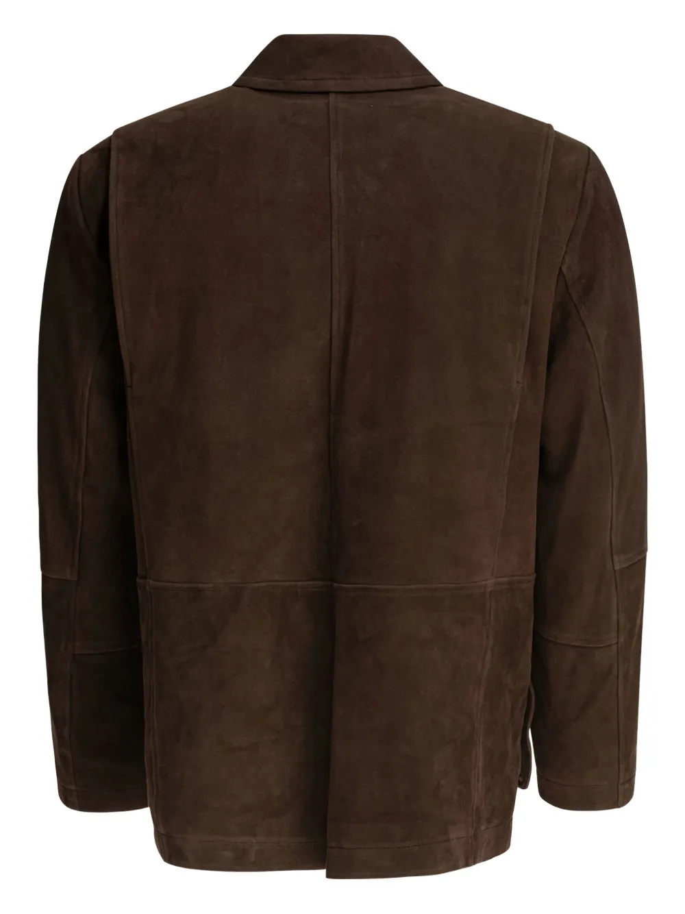 Vince suede-leather flap-pocket jacket Bruin