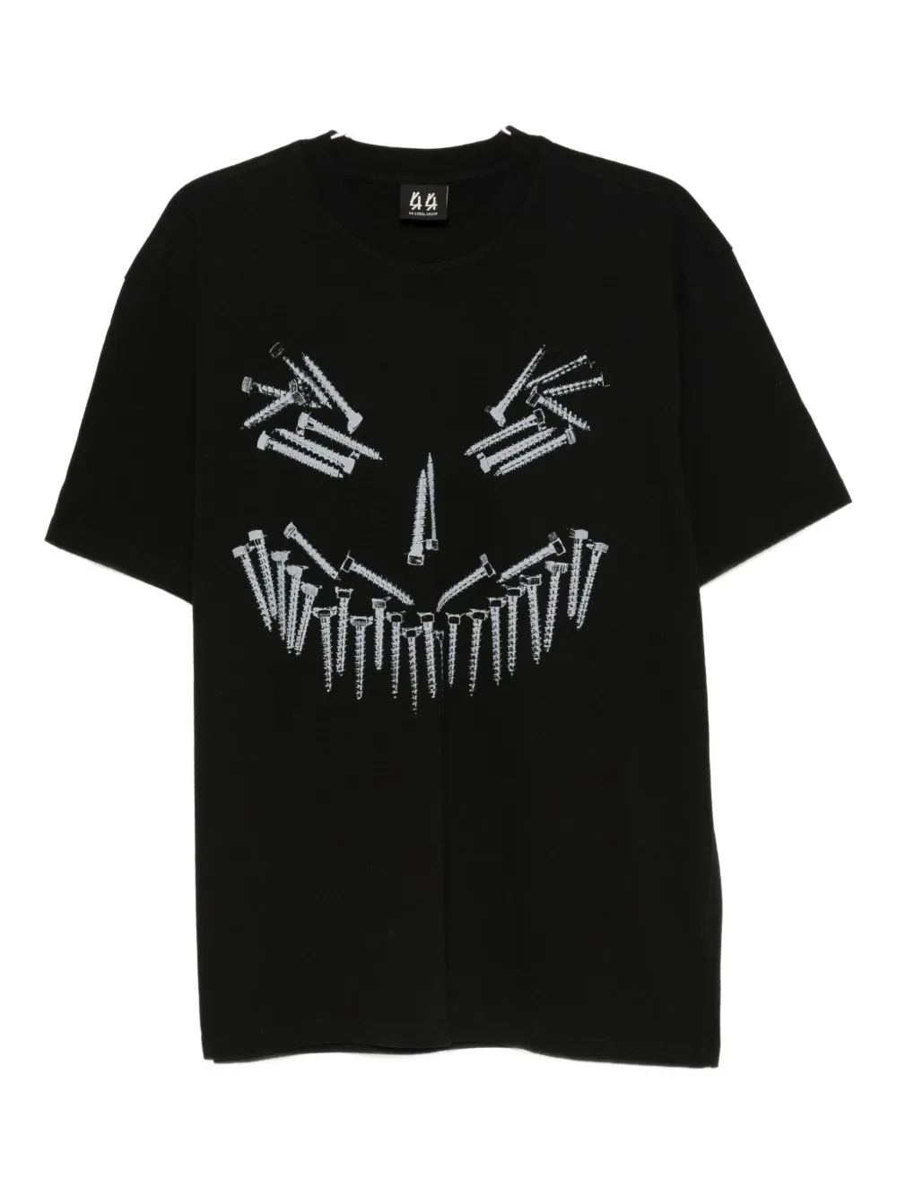 44 Label Group Short-sleeved T-shirt In Black