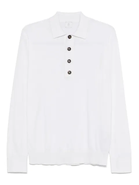 Eleventy long-sleeve polo shirt