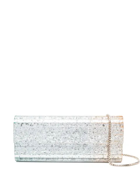 Jimmy Choo glitter rectangular clutch
