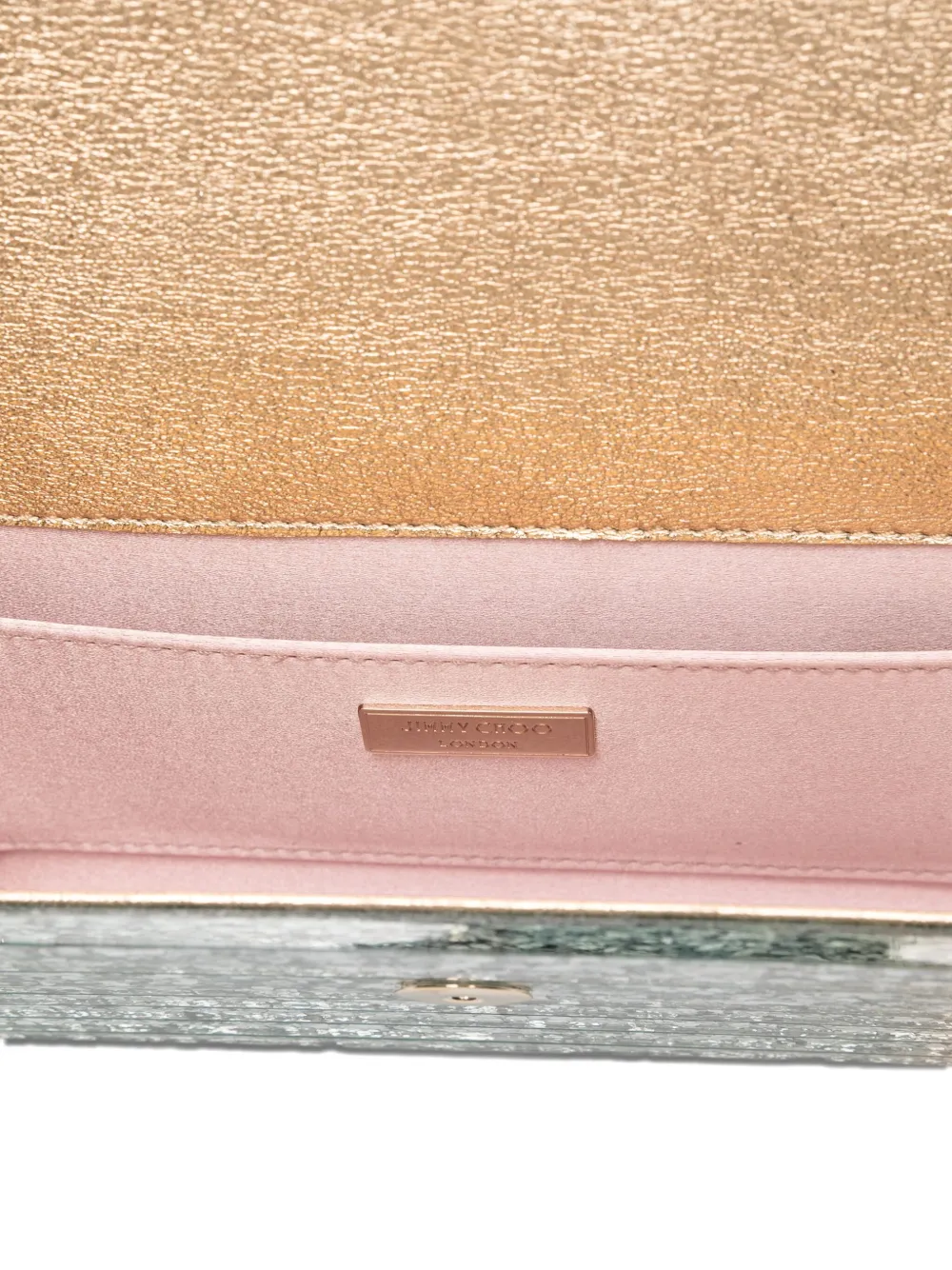 Jimmy Choo Sweetie Metallic Degrade Clutch In Multi