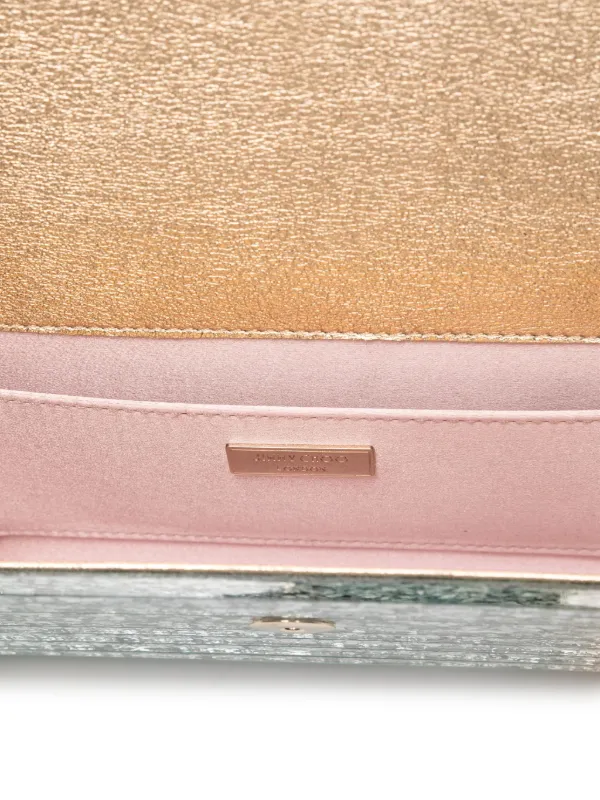 Jimmy Choo グリッター クラッチバッグ エミー EMMIE クラッチバッグ パーティ ショルダー チェーン