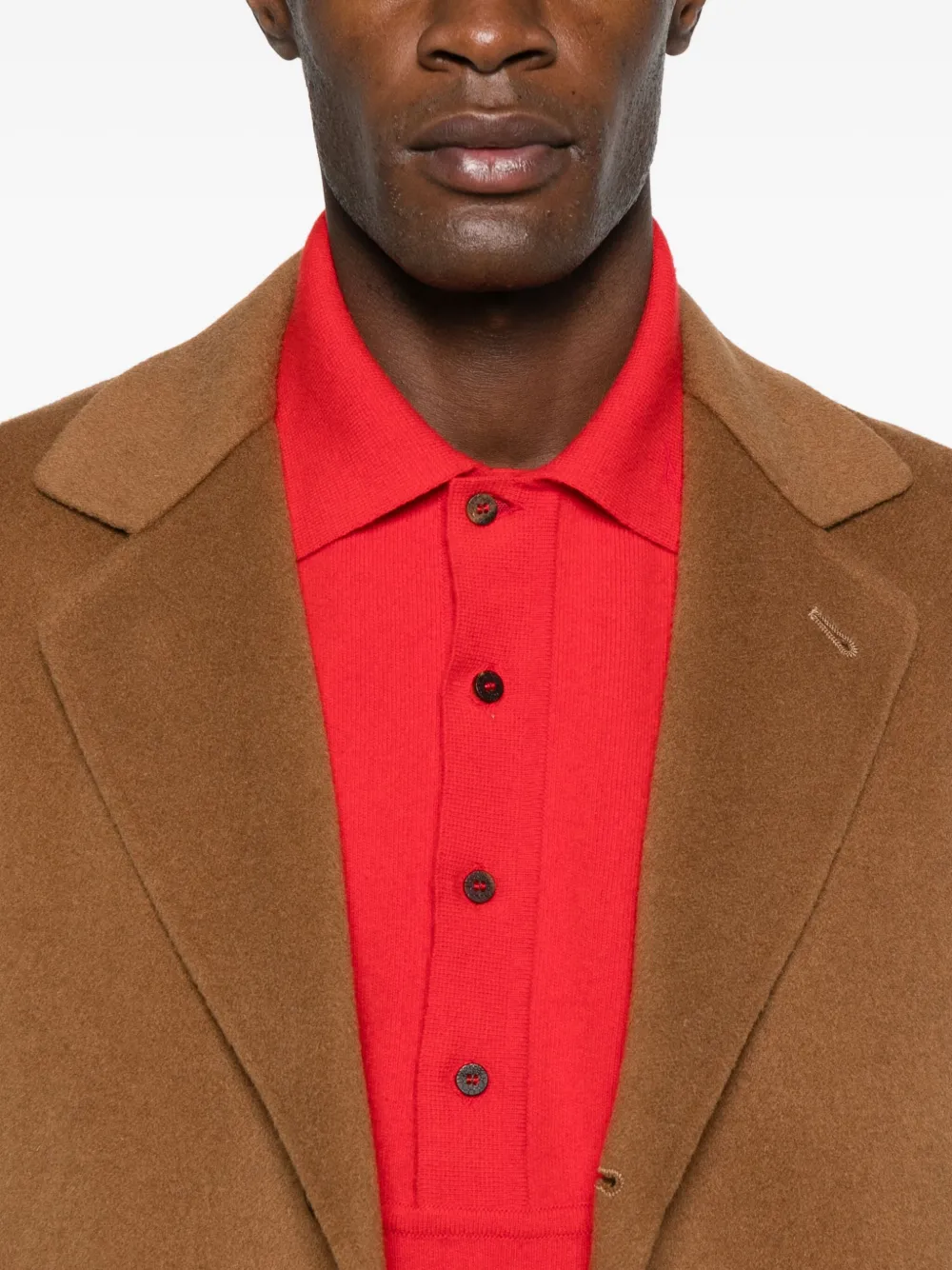 Aspesi Flap-pocket Coat In Animal Print
