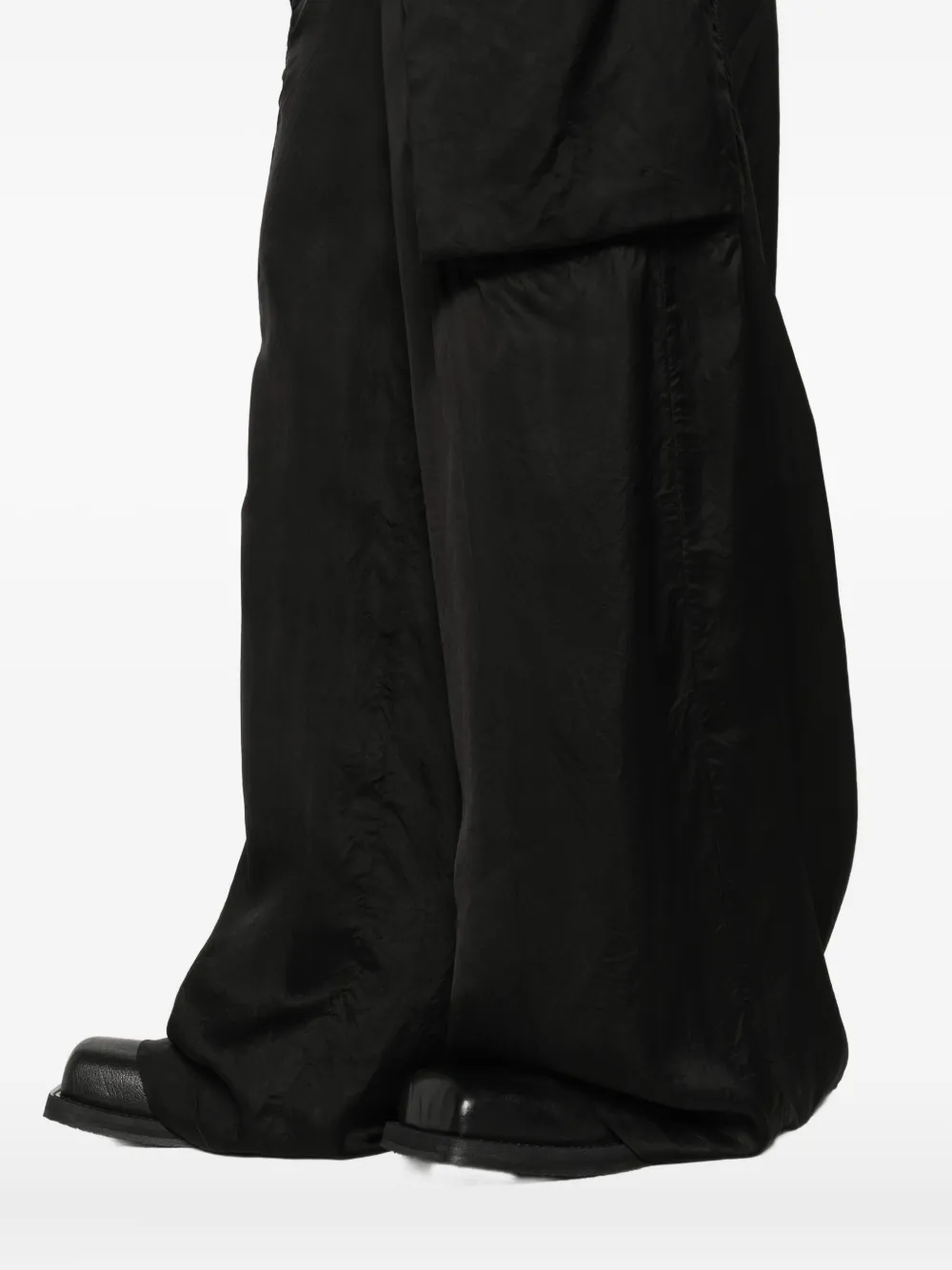 Rick Owens Broek met cargo zak Zwart