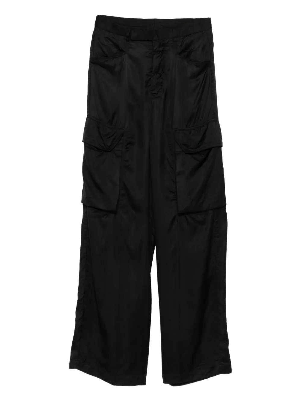 Rick Owens Broek met cargo zak Zwart