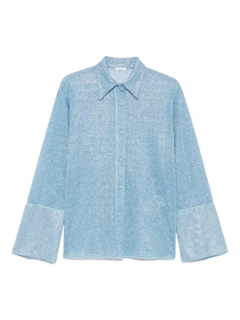 Oséree glitter-detail button-up shirt