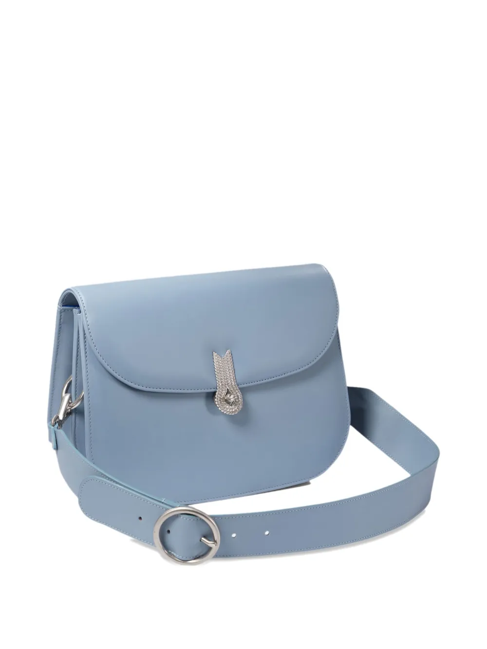 Amato Daniele Small Crystal-embellished Flap Shoulder Bag In Blue