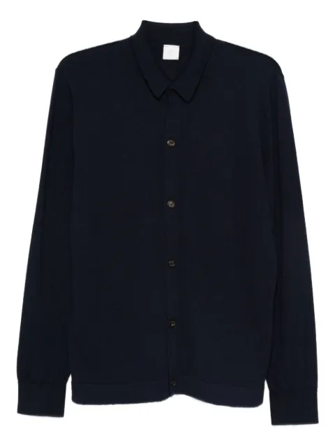 Eleventy button-down wool shirt
