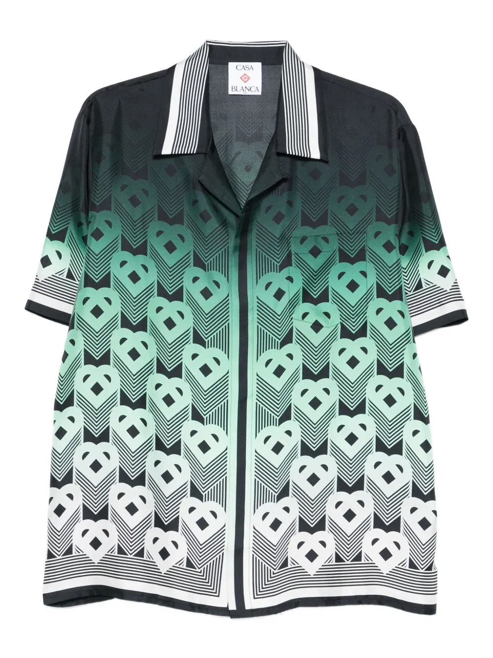 Casablanca Overhemd met geometrisch patroon Groen