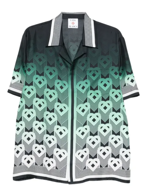 Casablanca geometric-pattern silk shirt