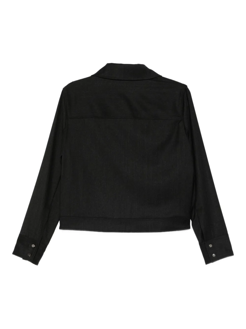 Antonelli Fragolino Flap-pocket Overshirt In Black
