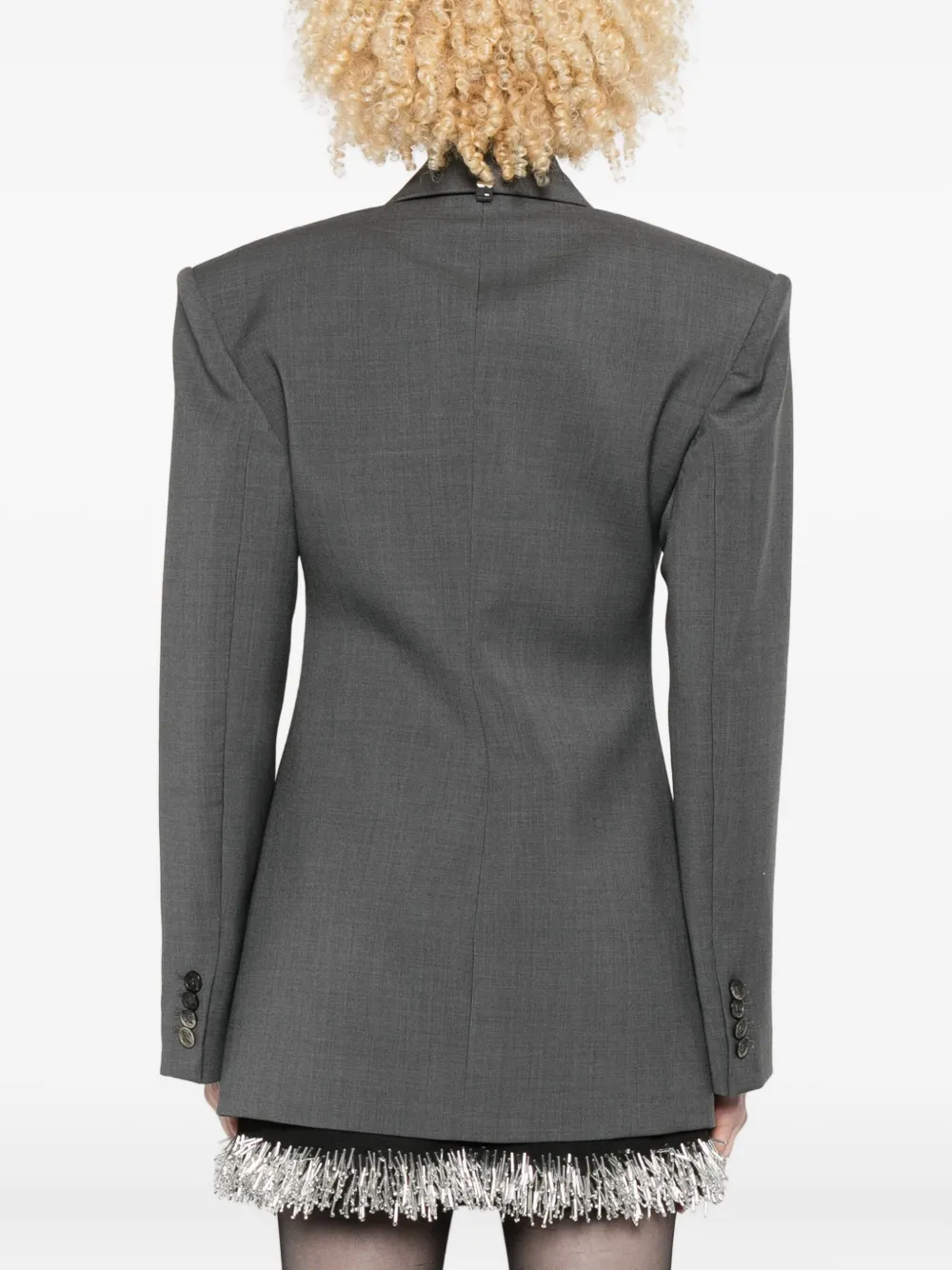 Giuseppe Di Morabito Asymmetrisch jack met dubbele rij knopen Grijs