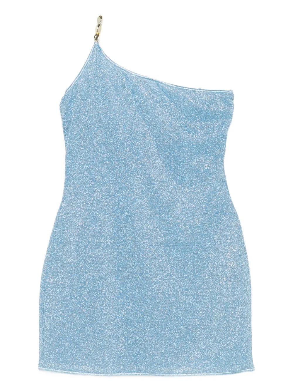 Oséree chain-embellished one-shoulder dress Blauw