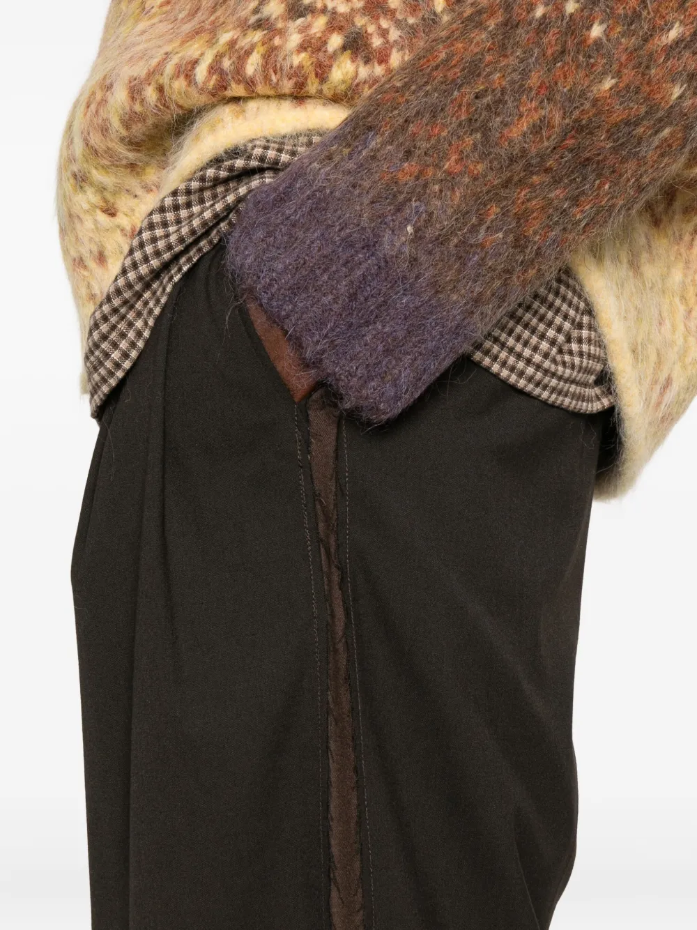 Feng Chen Wang Pleat-detailing Trousers In Black