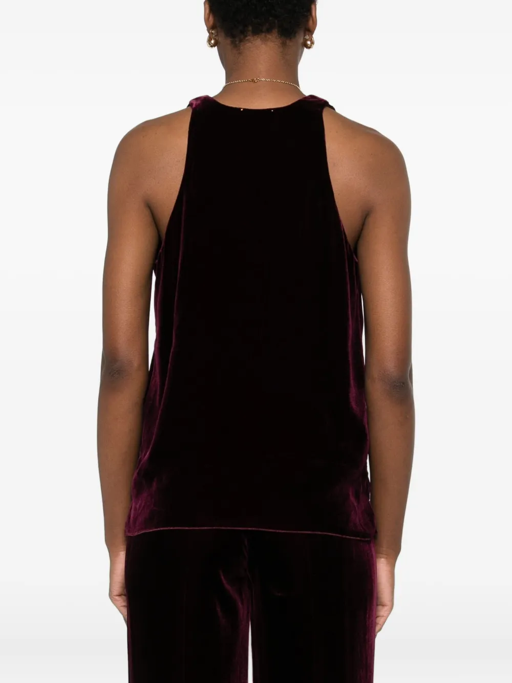 Forte Tanktop met V-hals Rood