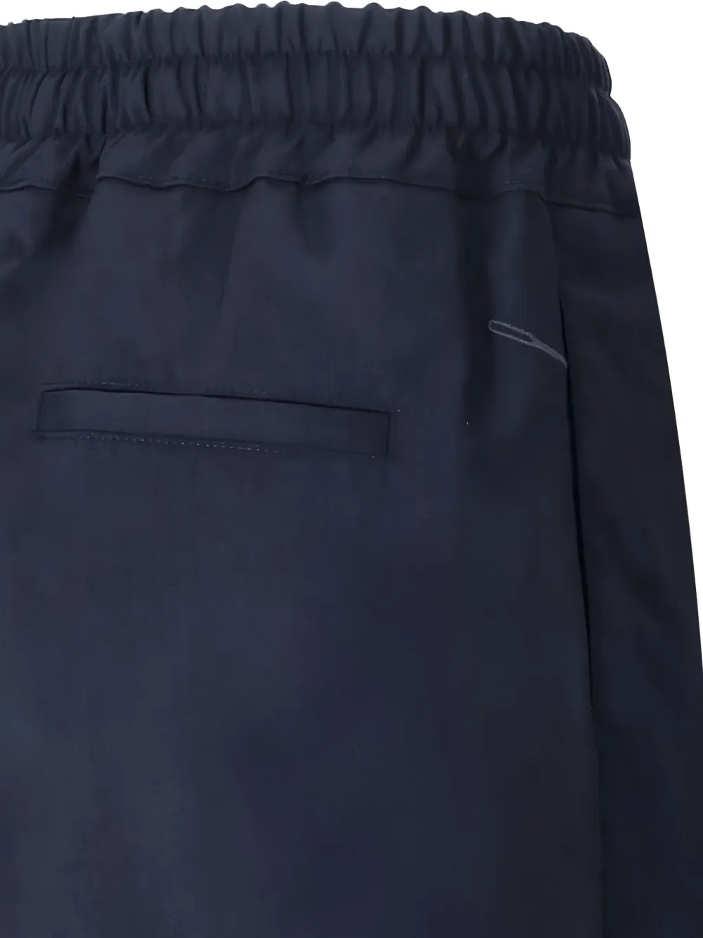 Rakkì Elastic-waist Cotton Trousers In Blue