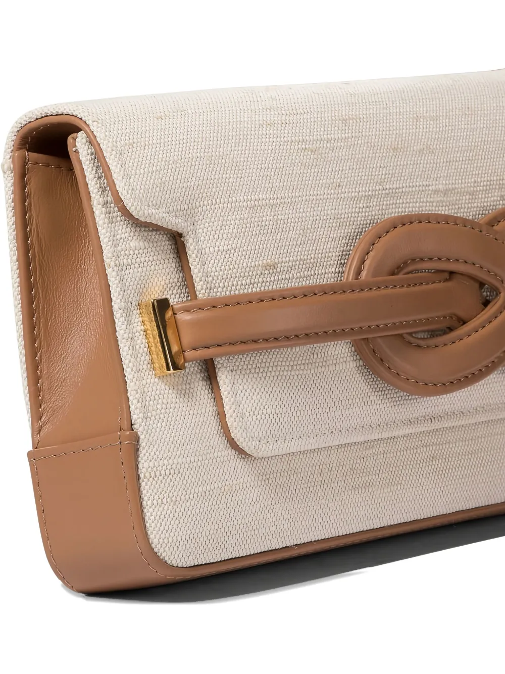 amato daniele knot-detail clutch bag Beige