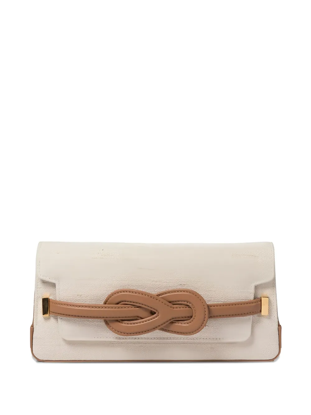 Amato daniele knot-detail clutch bag Beige